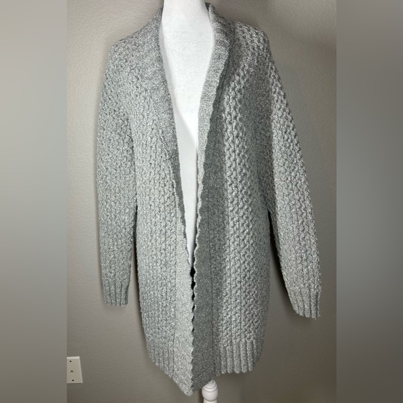 Patagonia Women's Gray Chunky Knit Cardigan Size L - Picture 2 of 7